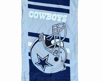 Vintage Dallas Cowboys kussensloop blauw NFL voetbalhelm standaard maat beddengoed