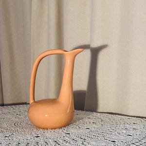 Vintage Jaru of California Peach Bird Pitcher - Original Store Price Tags Intact