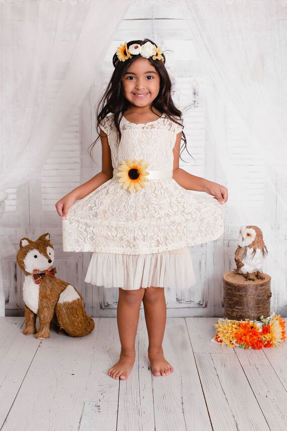 flower girl dresses sunflower