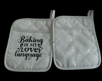 Baking Is My Love Language Heat-Resistant Pot Holder Set