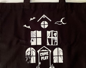 COME PLAY - Trick or Treat - Canvas Tote Bags