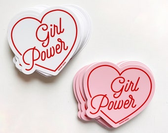 GIRL POWER - Die Cut Vinyl Stickers