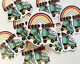 KEEP ROLLIN' - Die Cut Vinyl Stickers