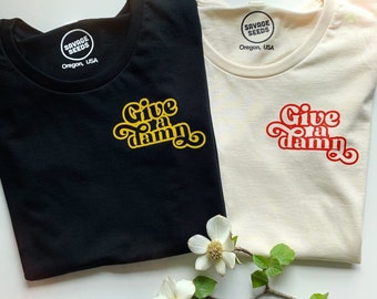 GIVE A DAMN - WOMEN'S - bold font