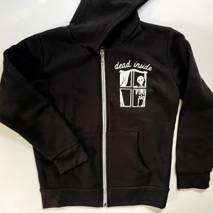 DEAD INSIDE - Felpa in pile con cappuccio per BAMBINI