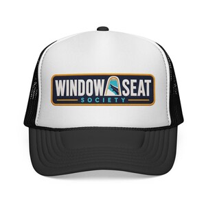 Window Seat Society Trucker Cap | Vintage Airplane Patch Mesh Hat