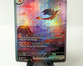 Charizard ex 199 SIR English • Handmade PROXY • with TEXTURE • 151 Pokemon