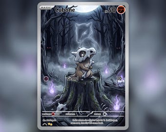 Moonlit Cubone Custom Card