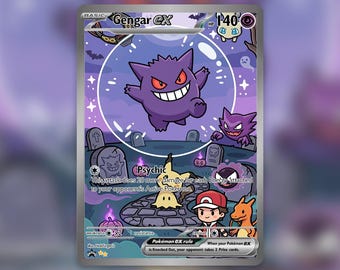 Spooky Bubble Gengar Custom Card