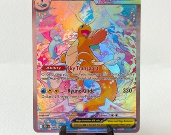 Mega Dragonite ex 290 SIR English • Handmade PROXY • with TEXTURE • Ascended Heroes