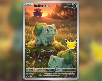 Bulbasaur 30th Anniversary Custom Card