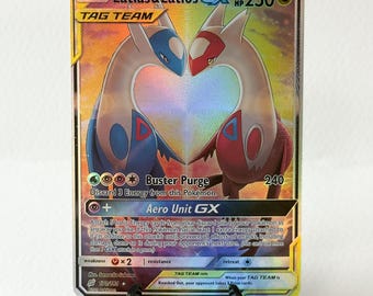 Latias & Latios gx 170 SIR English • Handmade PROXY • with TEXTURE • Team Up