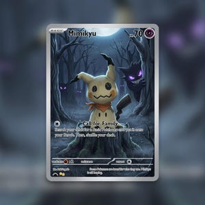 mimikyu halloween pokemon card value Pokmon TCG Halloween Trick Or Trade 2024 Mimikyu #37/91 Cosmos Rare Fresh Pull!