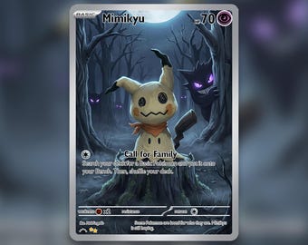 pokemon joker card Custom Pokemon Card Joker's Mimikyu