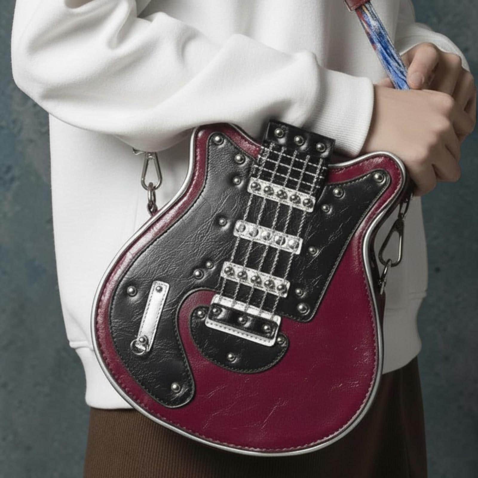 Guitar shaped crossbody bag - Etsy 日本