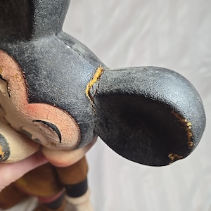 Vintage Walt Disney Mickey Mouse Foam Doll Bend-a-Twist 18" Plush - Very Rare! image 6