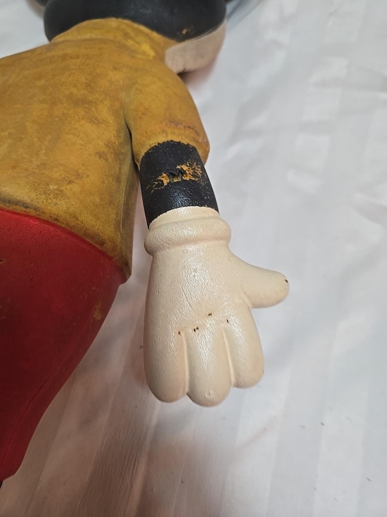 Vintage Walt Disney Mickey Mouse Foam Doll Bend-a-Twist 18" Plush - Very Rare! image 10