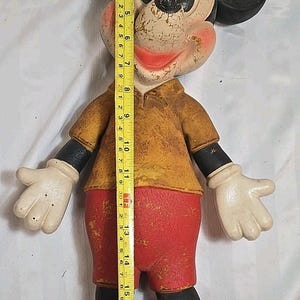Vintage Walt Disney Mickey Mouse Foam Doll Bend-a-Twist 18" Plush - Very Rare! image 14