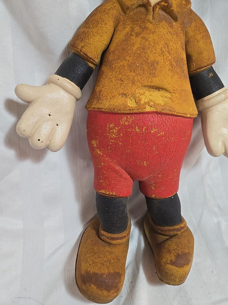Vintage Walt Disney Mickey Mouse Foam Doll Bend-a-Twist 18" Plush - Very Rare! image 4