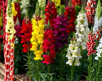 Semillas de flores de boca de dragón y colibrí, mezcla arcoíris, flores fragantes para jardín, paquete de flores cortadas