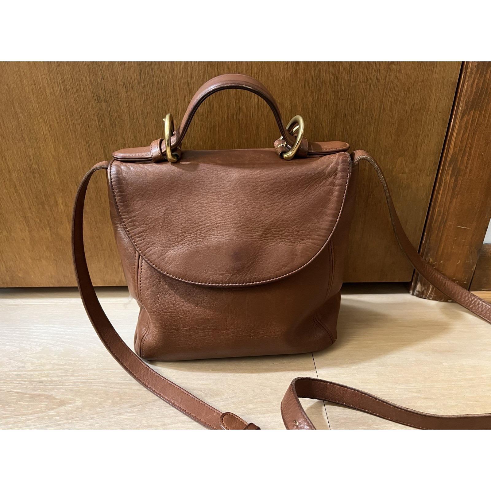 Vintage Coach Soho Legacy 4158 British Tan Leather Top Handle Crossbody Bag 1996 Vintage Coach Soho Handle Bag Style 4158 - Etsy main image 4