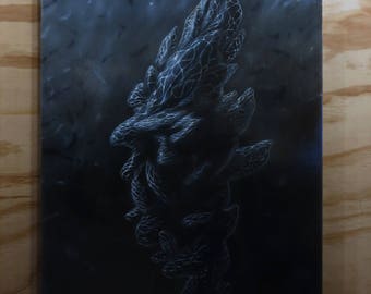 Dark Pretender III Original Oil Painting