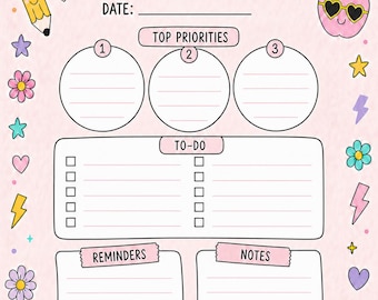 Personalized Teacher Daily Planner Notepad | Custom Name Desk Pad (5x7 or 8.5x11)