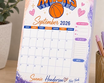Knicks Fan Månadskalender & Planner