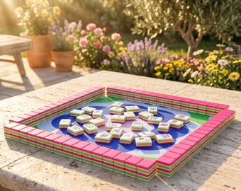 L'ensemble de mahjong Highgrove | 160 dalles de mahjong en acrylique