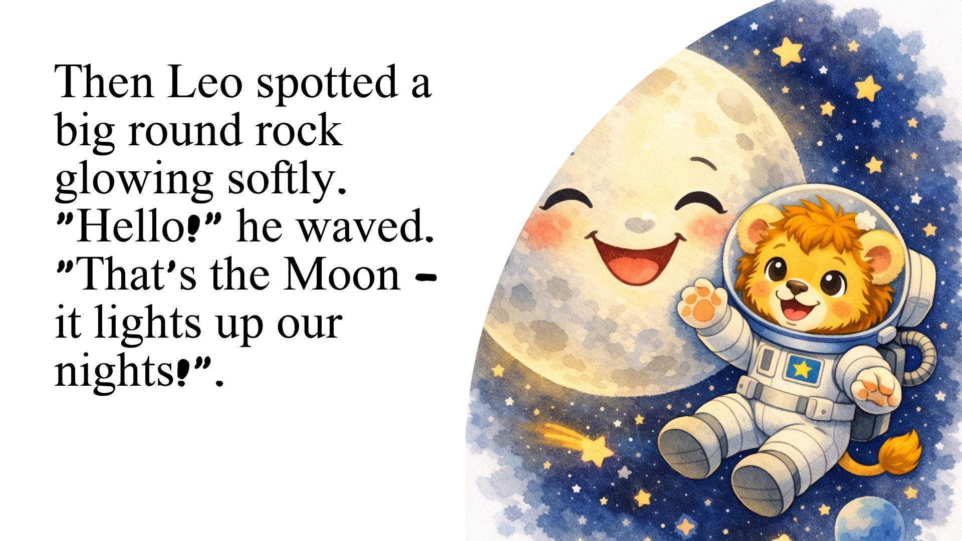 Leo the Little Lion Space Adventure Children's Book (PDF Download) - Etsy