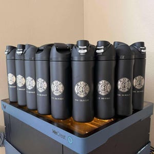 Personalized Owala FreeSip Water Bottle 40 oz for Staff Appreciation Swag Corporate Gift Bulk Personalized Business Logo Thermos