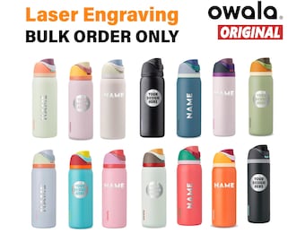 Customized Owala FreeSip Water Bottle 40 oz for Staff Appreciation Swag Corporate Gift Bulk Personalized Business Logo Thermos