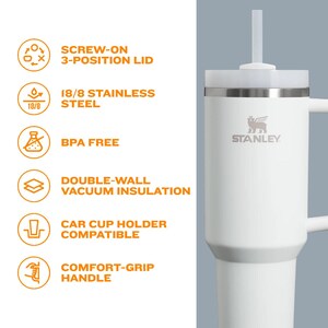 Custom Stanley 40oz Quencher Flip Straw Bottle | Stainless Steel Tumbler | Laser Engraved Travel Cup | Gift for Friend, best for Gym