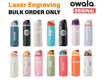 Custom Owala FreeSip Water Bottle 40 oz for Staff Appreciation Swag Corporate Gift Bulk Personalized Business Logo Thermos