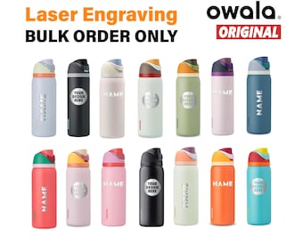 Personalized Owala FreeSip Water Bottle 40 oz for Staff Appreciation Swag Corporate Gift Bulk Customized Business Logo Thermos