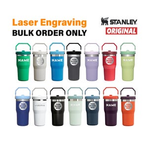 Personalized Stanley IceFlow 20 oz Straw Tumbler, Engraved Insulated Cup, Custom Travel Mug, Hydration Bottle, Gift for Him or Her