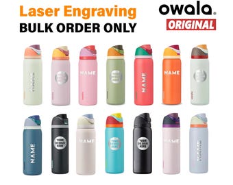Customized Owala FreeSip Water Bottle 40 oz for Staff Appreciation Swag Corporate Gift Bulk Personalized Business Logo Thermos
