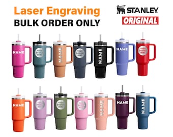 Personalised Stanley 40oz Quencher Flip Straw Bottle | Stainless Steel Tumbler | Laser Engraved Travel Cup | Gift for Friend, best for Gym