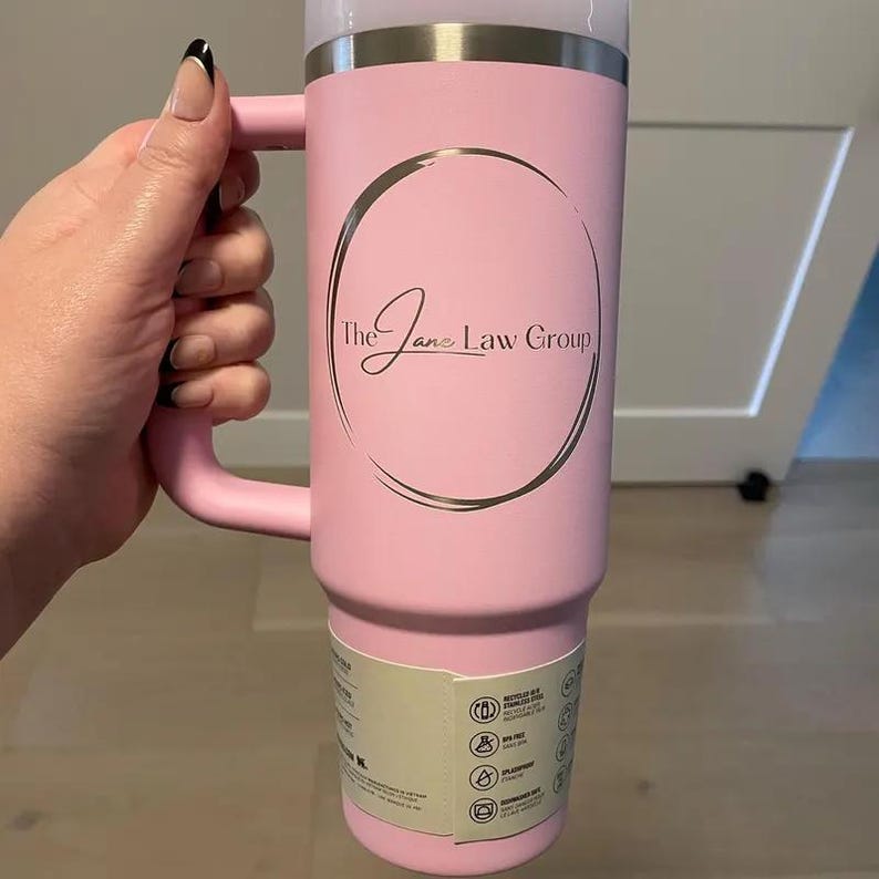 Custom Stanley 40oz Quencher Flip Straw Bottle | Stainless Steel Tumbler | Laser Engraved Travel Cup | Gift for Friend, best for Gym