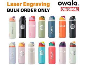 Custom Owala FreeSip Water Bottle 32 oz Genuine with engraving, Owala FreeSip Water Bottle: Custom Laser Engraved. Cooperates Bottles.
