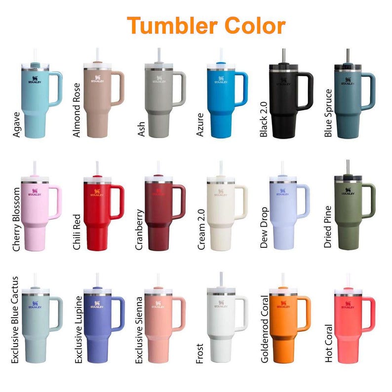 Custom Stanley 40oz Quencher Flip Straw Bottle | Stainless Steel Tumbler | Laser Engraved Travel Cup | Gift for Friend, best for Gym