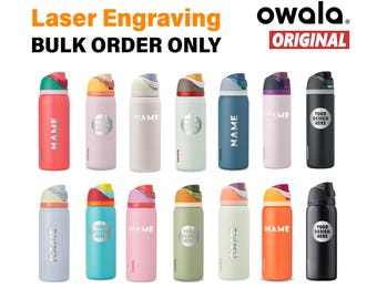 Customize Owala FreeSip Water Bottle 40 oz for Staff Appreciation Swag Corporate Gift Bulk Personalized Business Logo Thermos