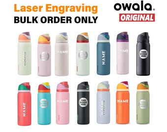 Personalized Owala FreeSip Water Bottle 40 oz for Staff Appreciation Swag Corporate Gift Bulk Personalized Business Logo Thermos
