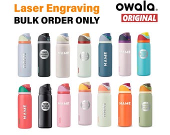 Customized Owala FreeSip Water Bottle 40 oz for Staff Appreciation Swag Corporate Gift Bulk Personalized Business Logo Thermos
