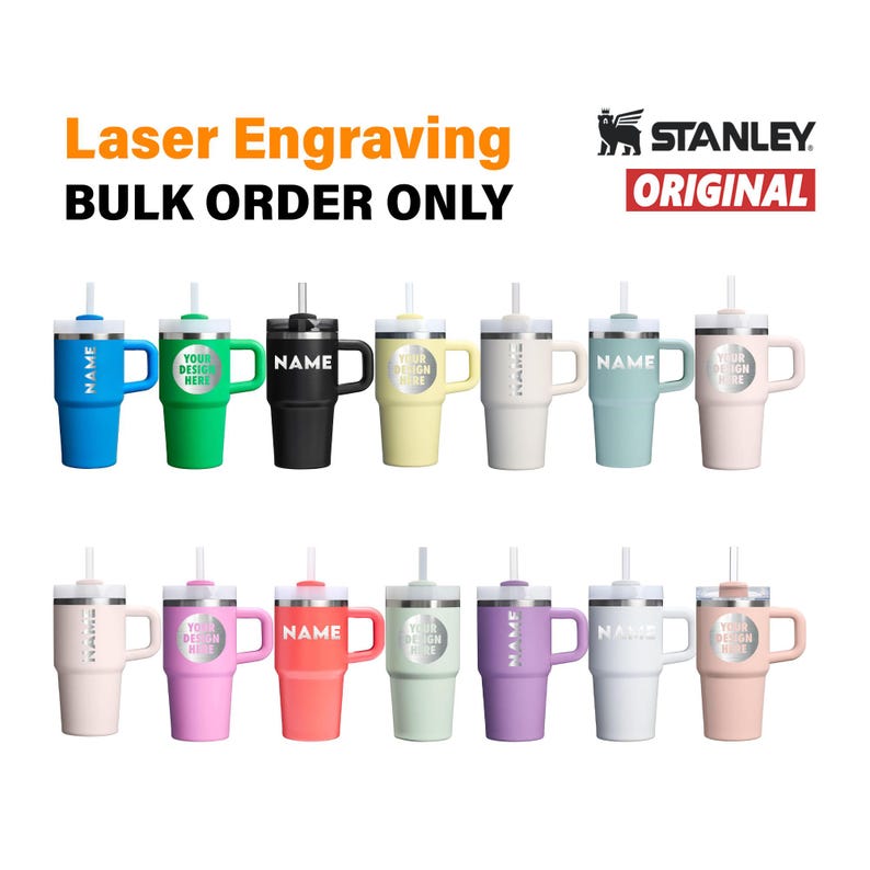 Stanley FlipStraw 20oz Engraved Stanley Cup Leakproof Tumbler Stanley with Handle Iceflow Godmother Proposal Gift, Wholesale Laser Engraved.