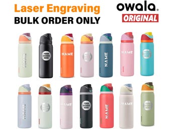 Customized Owala FreeSip Water Bottle 40 oz for Staff Appreciation Swag Corporate Gift Bulk Personalized Business Logo Thermos