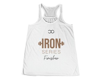 Camiseta sin mangas con espalda cruzada para mujer Caroline Girvan Iron Series Finisher