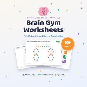 Fiches de travail sur la motricité fine pour le TDAH | 89 activités de Brain Gym pour enfants (PDF)
