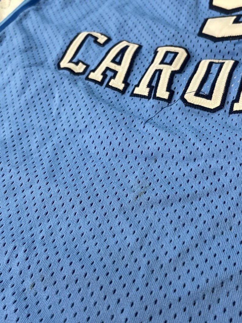 Vtg Nike USA Unc Tar Heels #5 North Carolina Basketball Jersey Herr XL Argyle bild 5