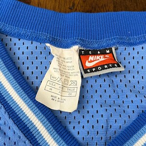 Vtg Nike USA Unc Tar Heels #5 North Carolina Basketball Jersey Herr XL Argyle bild 4